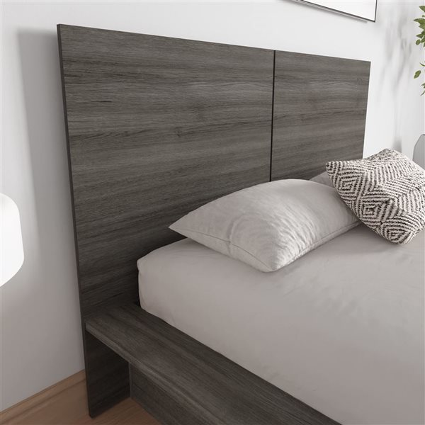 Nexera James 65 W x 42-in H Grey Oak Full-Size Simple Headboard