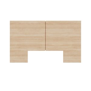 Tête de lit moderne James par Nexera 71,25 l. x 42 po h. fini chêne blond naturel pour grand lit