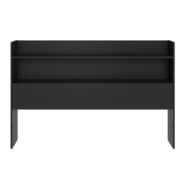 Nexera Hunter 61.25 W x 40-in H Black Queen-Size Headboard w/ Storage