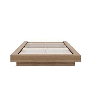 Lit plateforme Marconi de Nexera chêne brun, grand lit