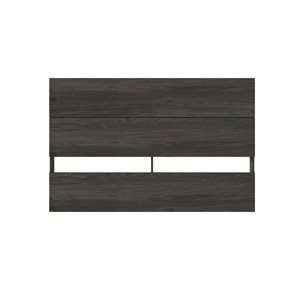 Nexera Legacy 41 W x 40-in H Bark Grey Twin-Size Simple Flat Panel Headboard