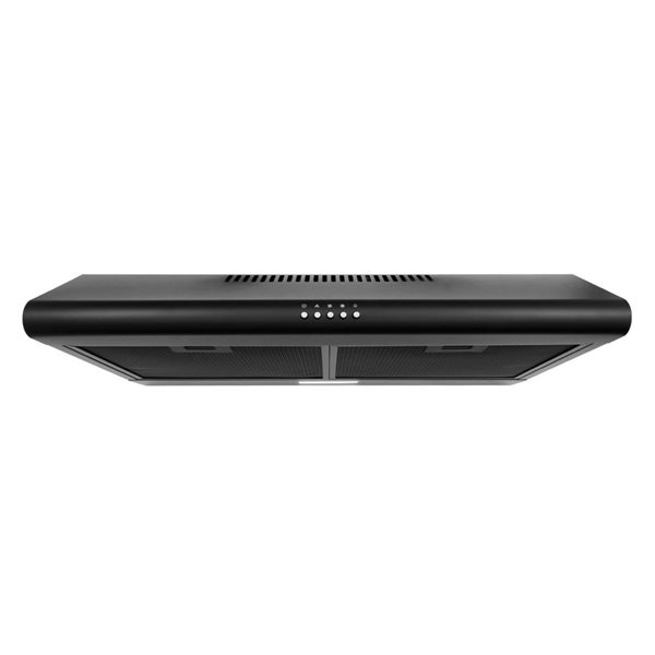 Cosmo 20 D x 30-in W 100 CFM Convertible Duct Matte Black Under Cabinet Range Hood