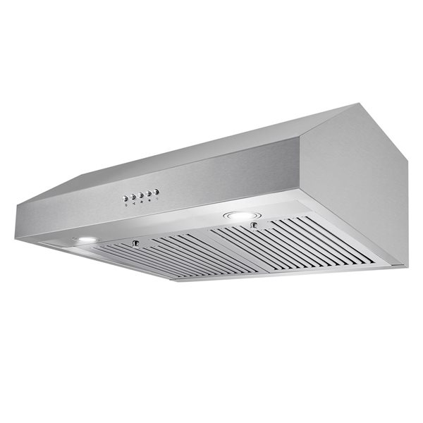 Cosmo 30-in W 380 CFM Ductless Stainless Steel Under Cabinet Range Hood