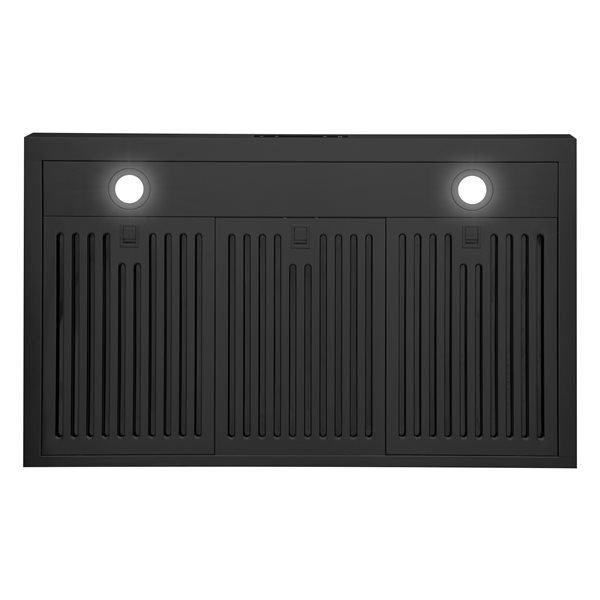 Cosmo 30-in 500 CFM Haven Collection Ducted Under Cabinet Range Hood w/ Touch Controls and LED Lights in Matte Black