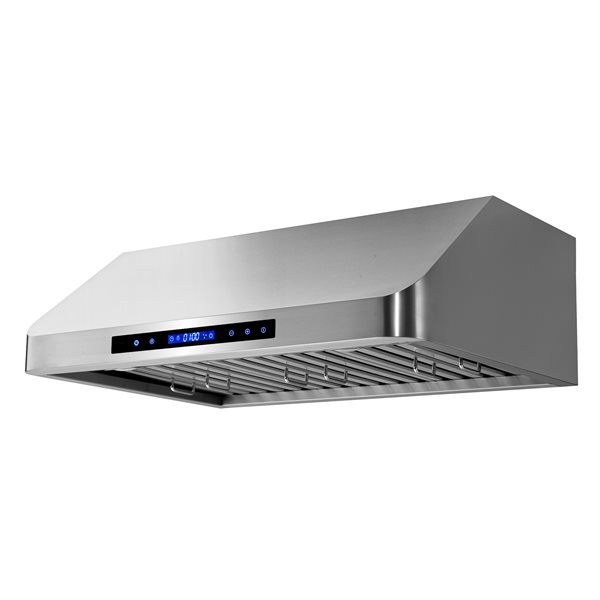 Cosmo 30-in 500 CFM Haven Collection Ducted Under Cabinet Range Hood w/ Touch Controls and LED Lights - Stainless Steel