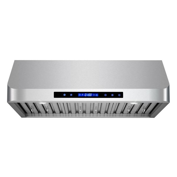 Cosmo 30-in 500 CFM Haven Collection Ducted Under Cabinet Range Hood w/ Touch Controls and LED Lights - Stainless Steel