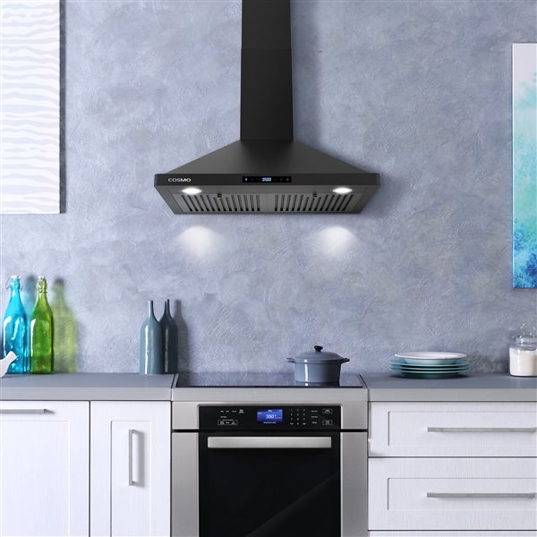 Cosmo 30-in Vista Collection Ducted Wall Mount Range Hood w/ Touch