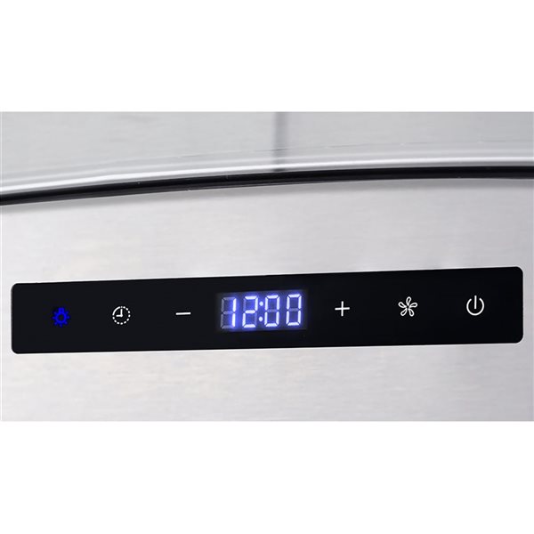 Hotte de cuisine Cosmo murale sans conduit de 36 po acier inoxydable commandes Soft Touch, LED et kit de filtre à charbon