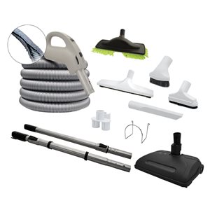 Cana-Vac 30-ft (9.1 m) Electric Vacuum Attachment Kit 110/24 V