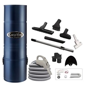 Cana-Vac 690 Ultra 700 AW Central Vacuum with Air Attachment Kit 24 V