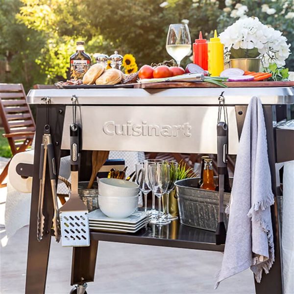 Cuisinart 36 x 22-in Outdoor Stainless Steel Prep Table