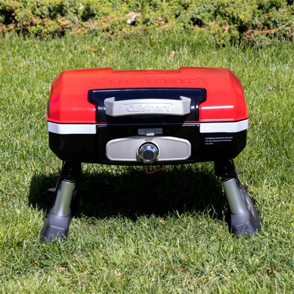 Cuisinart Petite Gourmet Red 5,500 BTU  Portable Tabletop Gas Grill