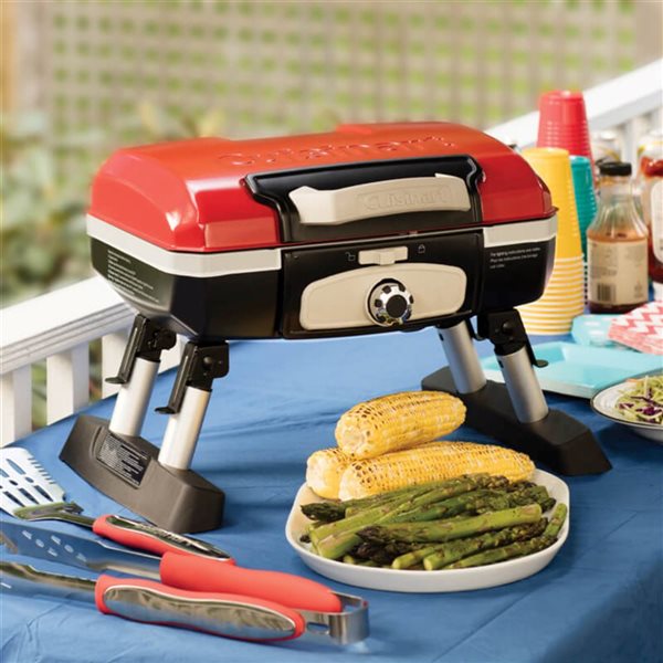 Cuisinart Petite Gourmet Red 5,500 BTU  Portable Tabletop Gas Grill