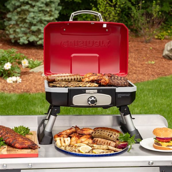 Cuisinart Petite Gourmet Red 5,500 BTU  Portable Tabletop Gas Grill