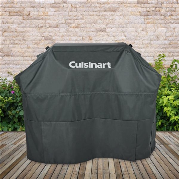 Cuisinart 60 D x 24 W x 46-in H Heavy Duty Grey BBQ Cover