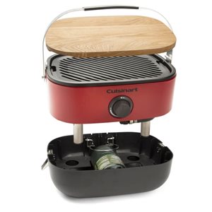 Gril à gaz portatif Venture de Cuisinart 9 000 BTU rouge