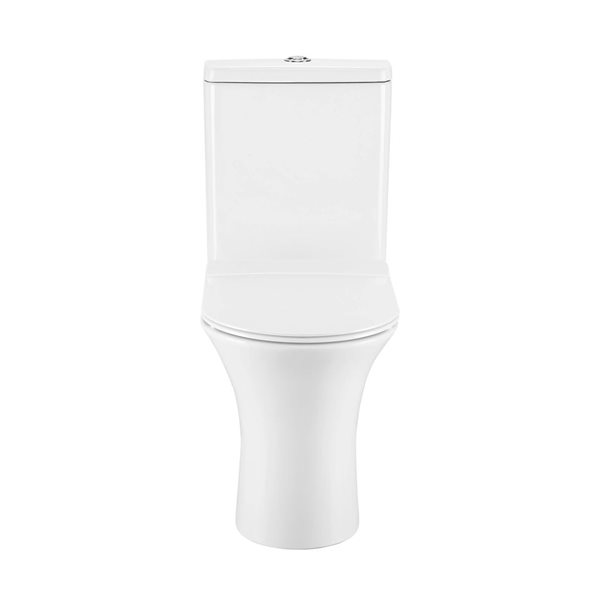 Swiss Madison Lucerne White Dual Two-Piece Elongated 16-in H Rear Outlet Toilet Bowl