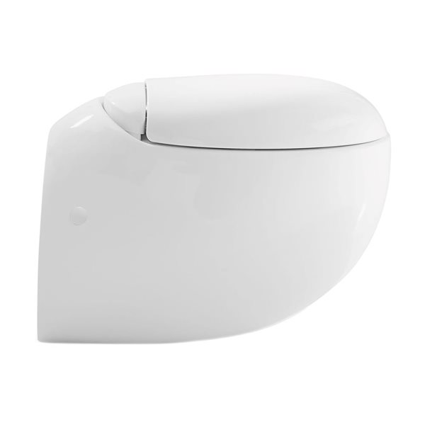 Swiss Madison Nantes White Dual Elongated 16-in H Toilet Bowl