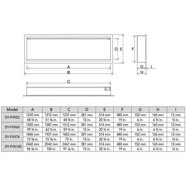 Dynasty Fireplace Tempo Series 100-in W Black Metal Wall-Mount Electric Fireplace