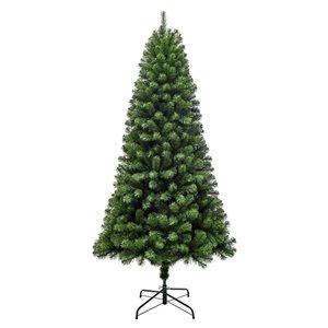 Puleo 7-ft Prelit Oxford Spruce Artificial Christmas Tree w/ 350 LEDs