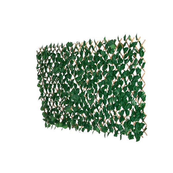 Naturae Decor 36 x 72-in Green Artificial Foliage Privacy Expandable Trellis