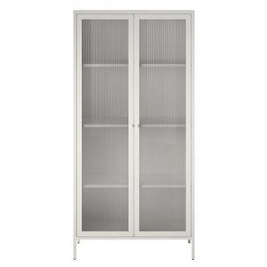 Systembuild Evolution Ashbury 35.4 W  x 72.8-in H Soft White Metal 2-Door Locker-Style Storage Cabinet