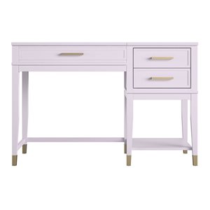 CosmoLiving by Cosmopolitan Westerleigh 30.1 H x 45.7 W x 19.7-in D Lavender MDF/Wood Lift-Top Computer Desk