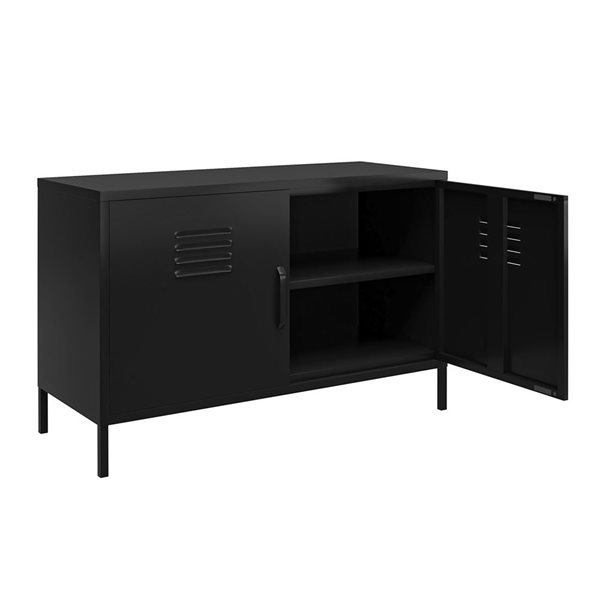 Systembuild Evolution Mission District 25-in H Black Metal 2-Door Locker-Style Cabinet