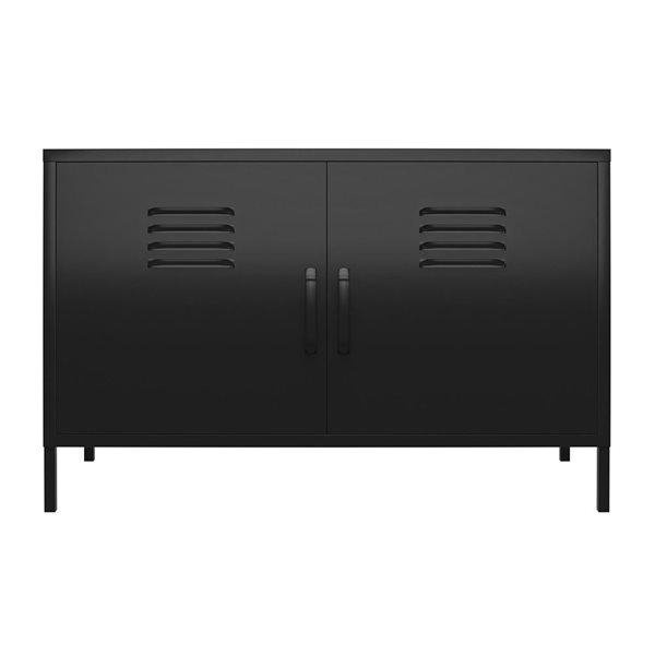 Systembuild Evolution Mission District 25-in H Black Metal 2-Door Locker-Style Cabinet