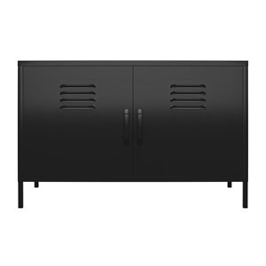 Systembuild Evolution Mission District 25-in H Black Metal 2-Door Locker-Style Cabinet