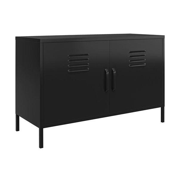 Systembuild Evolution Mission District 25-in H Black Metal 2-Door Locker-Style Cabinet