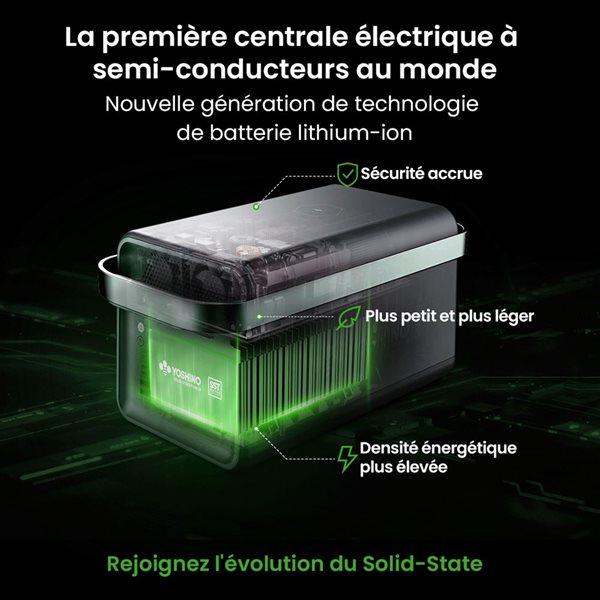 Générateur solaire B2000 SST Yoshino 3000 W