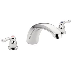 MOEN Chateau Chrome Two-Handle Low Arc Roman Tub Faucet