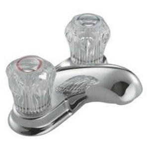 MOEN II Polished Chrome two-handle low arc bathroom faucet