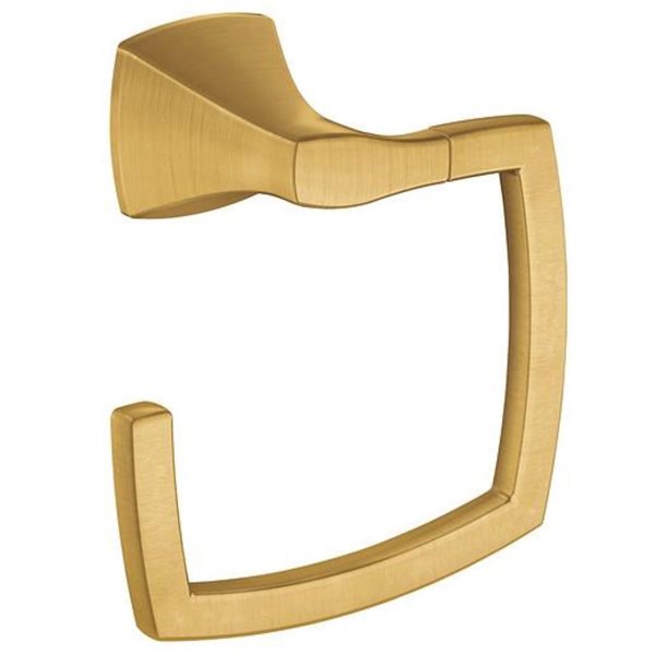 MOEN Voss Brushed Gold Towel Ring