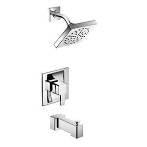 Robinet de bain/douche Posi-Temp Eco-Performance MOEN à angle droit, chrome