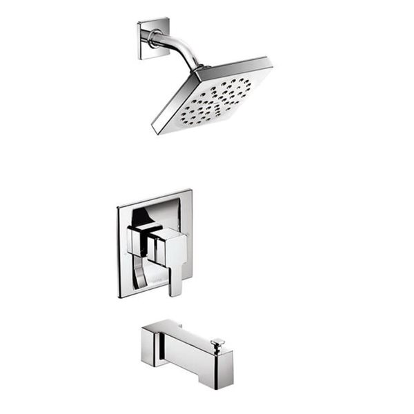 MOEN 90-Degree Chrome Posi-Temp Eco-Performance Tub/Shower Faucet