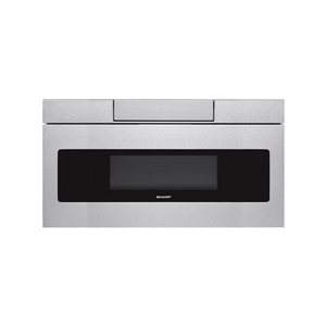 SHARP 30-in 1.2-ft³ Stainless Steel Built-in Microwave Oven Drawer w/ Hidden Control Panel