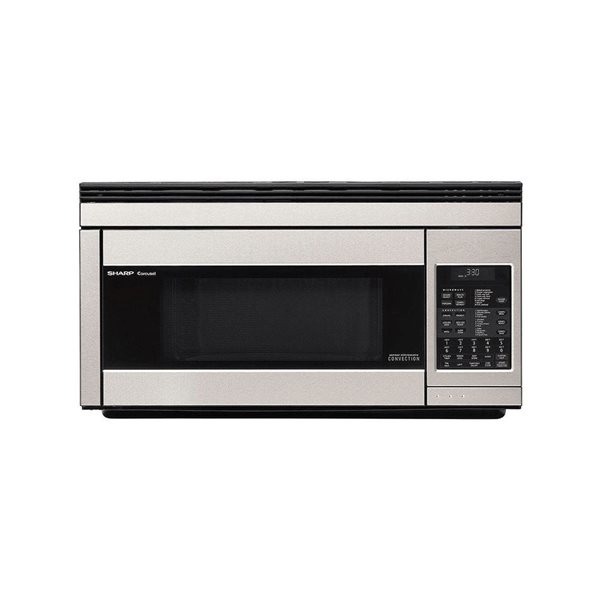 SHARP Carousel 1.1-ft³ 30-in W Over the Range Stainless Steel Microwave Oven