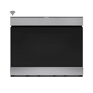 SHARP 1.4-ft³ Built-in 24-in W Stainless Steel Microwave Oven Drawer w/ Easy Wave Open