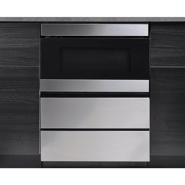 SHARP 24-in W Undercounter Microwave Drawer Oven Pedestal