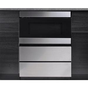 SHARP 24-in W Undercounter Microwave Drawer Oven Pedestal