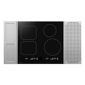 SHARP 21 D x 24-in W 4-Burners Stainless Steel Induction Cooktop