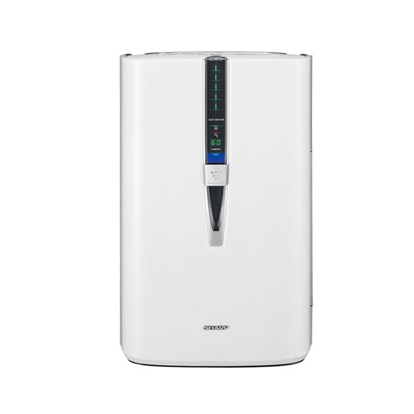 Purificateur d’air SHARP à 5 vitesses pour 300 pi² avec filtre ionique HEPA et humidificateur intégré