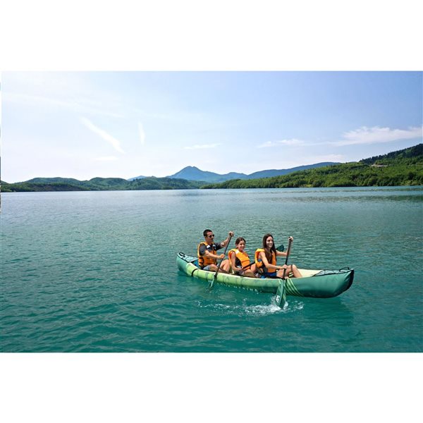 Aqua Marina 2022 RIPPLE 370 3-Person Green Recreational Canoe