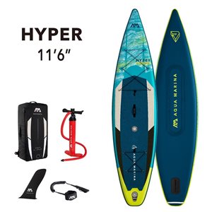 Aqua Marina HYPER 11.6-ft Touring Inflatable Stand Up Paddle Board