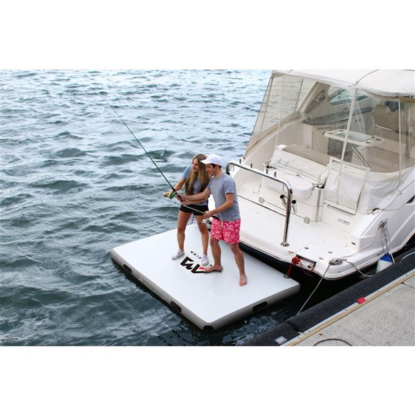 Aqua Marina ISLAND+ 8.1-ft Polyester Inflatable Air Platform