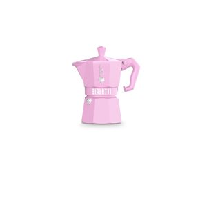 Bialetti Moka Express 3-Cup Italy-Style Tradiotional Coffee Urn - Pink