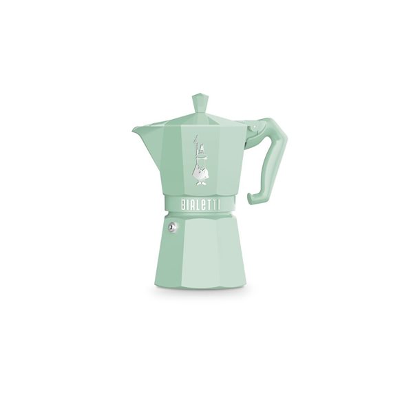 Percolateur traditionnel d'Italie 6 tasses Moka Express par Bialettti, vert