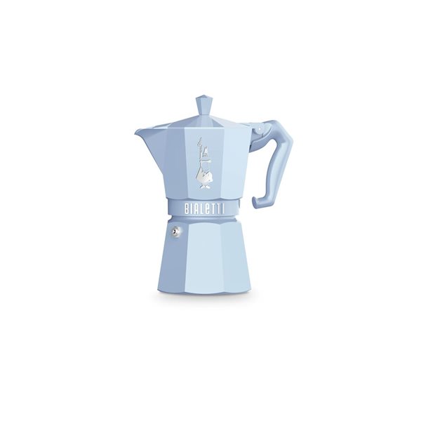 Percolateur traditionnel d'Italie 6 tasses Moka Express par Bialettti, bleu